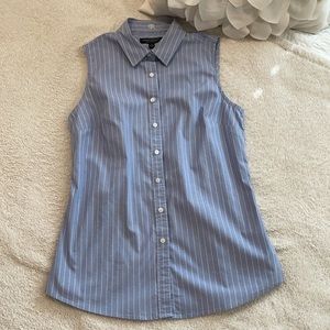 Banana Republic Blue/White Striped Shirt